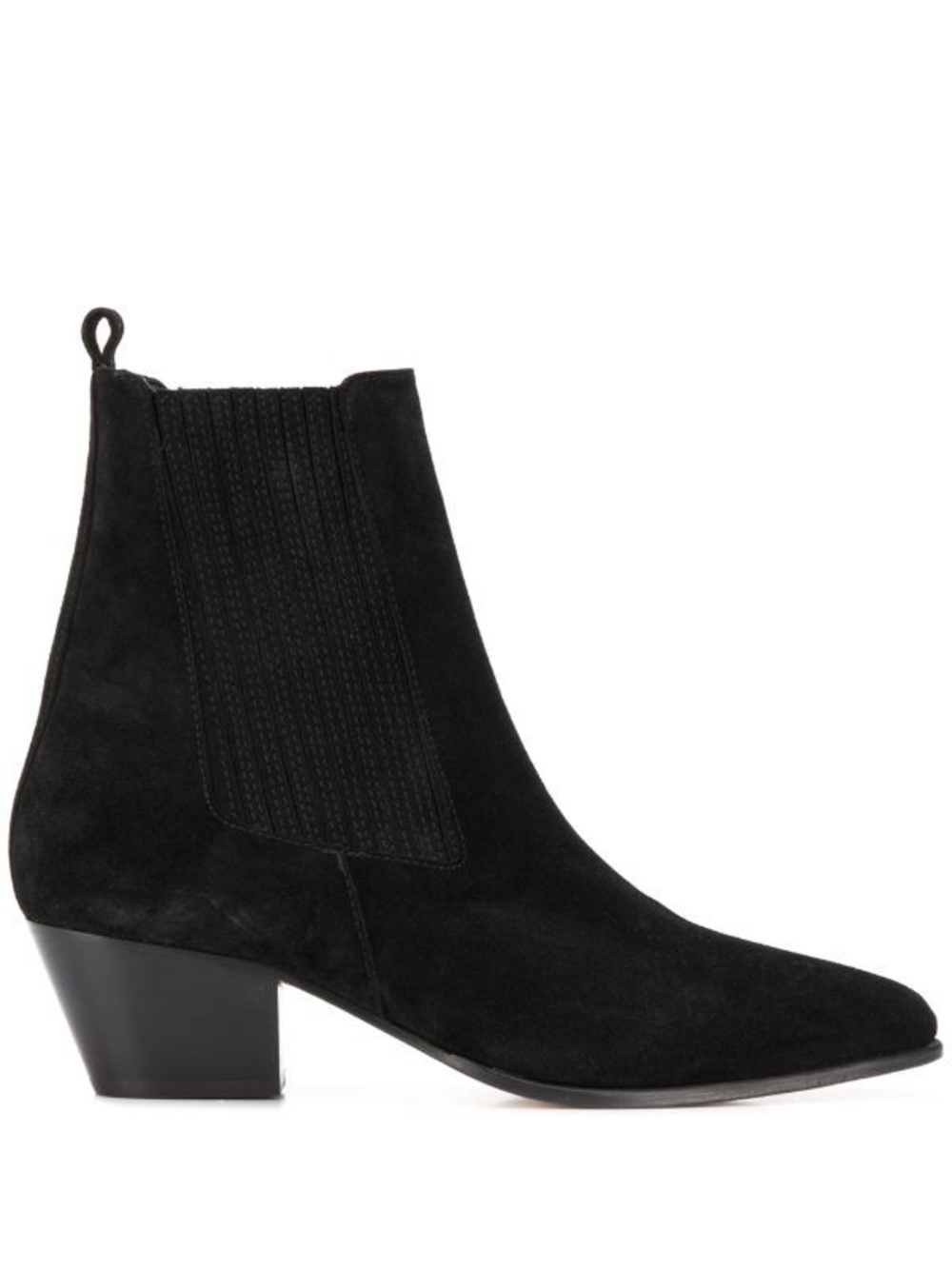 Sandro Black Suede Chelsea Ankle Boots Sz 40